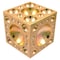 H & H Industrial Products 3 X 3 X 3" Dapping Block Square With Brass 22-62.5MM Cavaties 8606-3412 - alternate 1